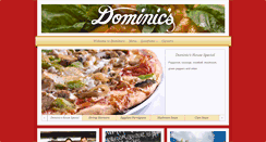 Desktop Screenshot of dominicspizzapasta.com